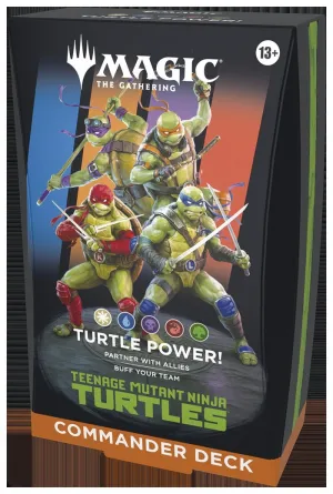 MAZO COMMANDER TURTLE POWER INGLES TNMT TORTUGAS NINJA