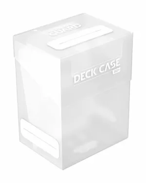 DECK BOX CARD CASE 80+ TRANSPARENTE TRANSLUCENT ULTIMATE GUARD