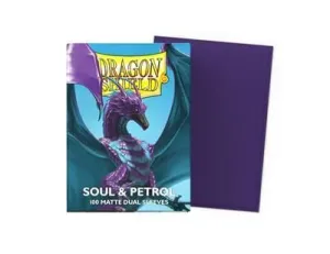 DRAGON SHIELD DUAL MATTE STANDARD SLEEVES SOUL & PETROL 100UD