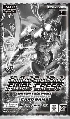 CAJA LIMITED CARD PACK DISPLAY FINAL CREST LM-08 - DIGIMON CARD GAME