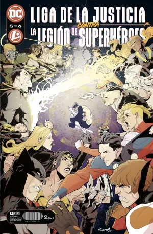 LIGA DE LA JUSTICIA CONTRA LA LEGION DE SUPERHEROES 05 DE 06