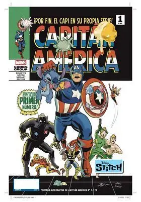 CAPITAN AMERICA 01 (PORTADA ALTERNATIVA DISNEY STICH)